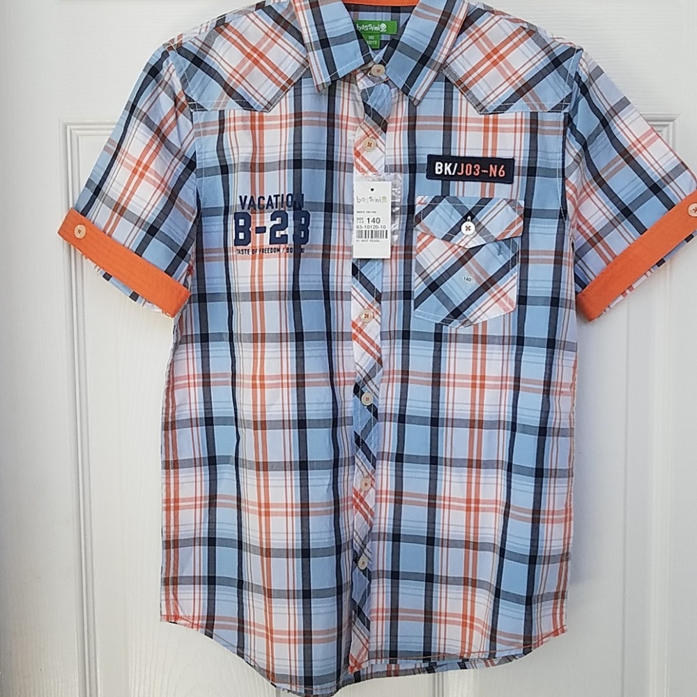 Bossini brand new short sleeve button down shirt